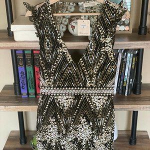 Black Cut Out Fancy Dress